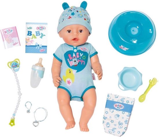 Staat Ciro cliënt BABY born® Soft Touch Jongen – Interactieve babypop – 43cm – De Speelgoedhal